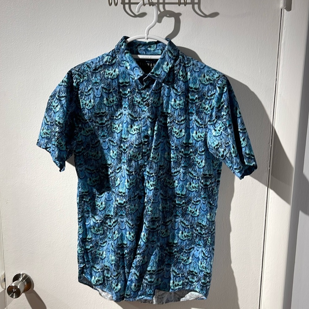 TOPMAN PEACOCK MENS DRESS SHIRT. Medium UK M. Great condition